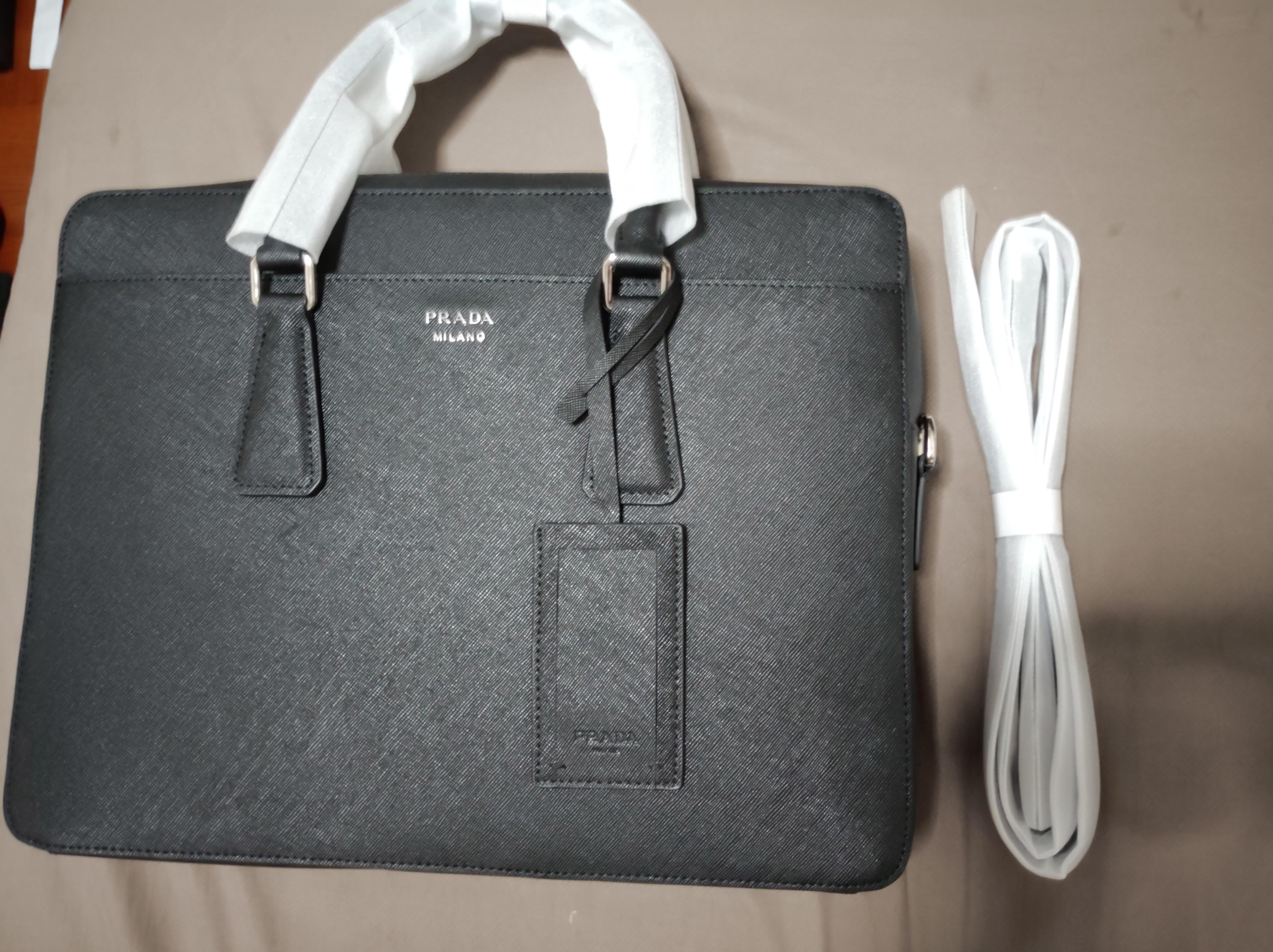 Prada mens briefcase, Men's Fashion, Bags, Briefcases on Carousell