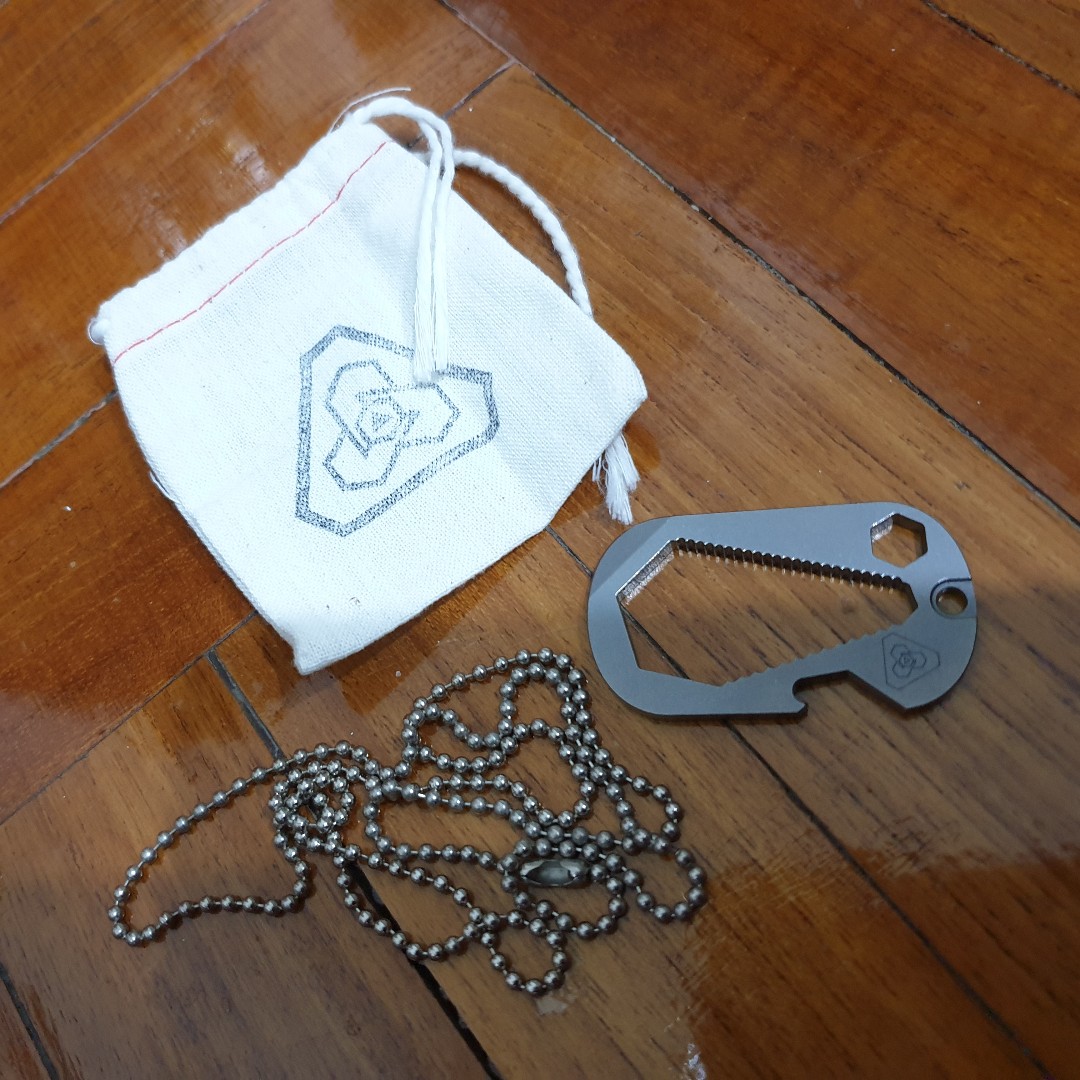 Prometheus Design Werx Standard Issue Dog Tag Tool (Titanium), Men's