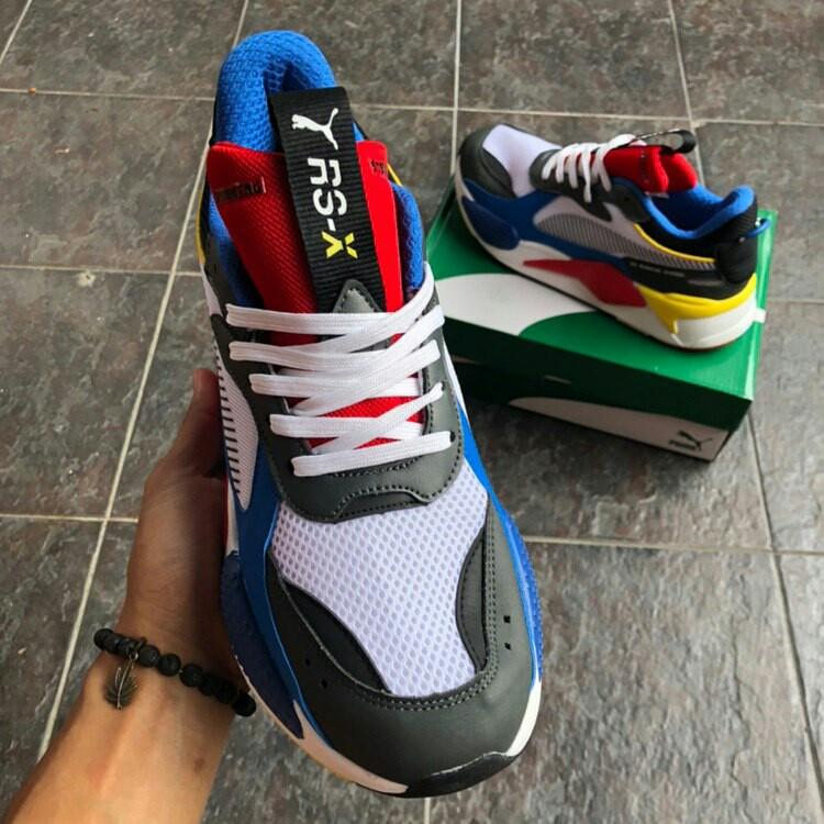 puma rsx red blue yellow