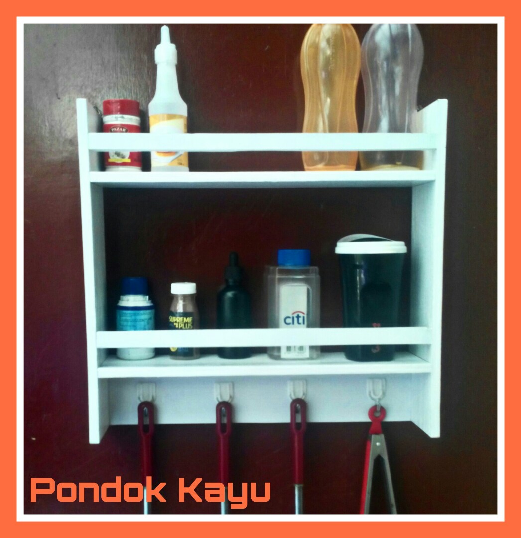 Rak Dinding Gantung Bumbu Dapur Minimalis