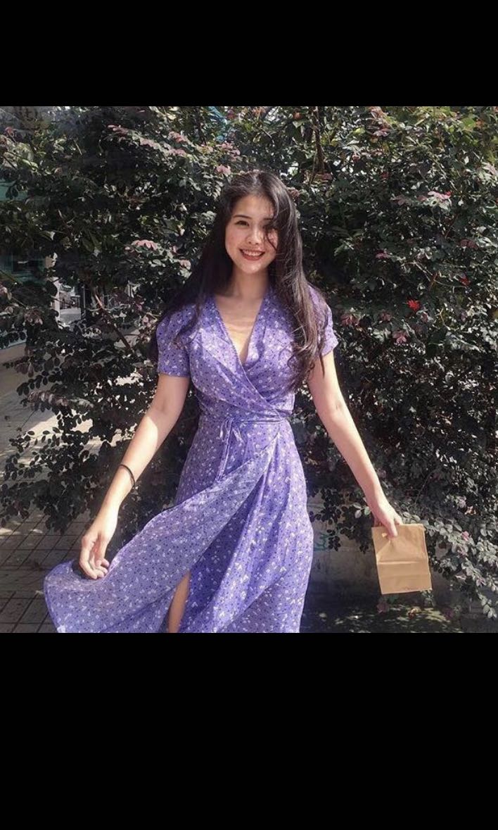 Realisation purple dress outlet