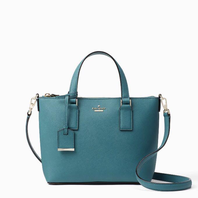 SALE Kate Spade Cameron Street Lucie Crossbody Slingbag Satchel Handbag Pine Needle Turquoise Green Blue Women s Fashion Bags Wallets Cross body Bags on Carousell