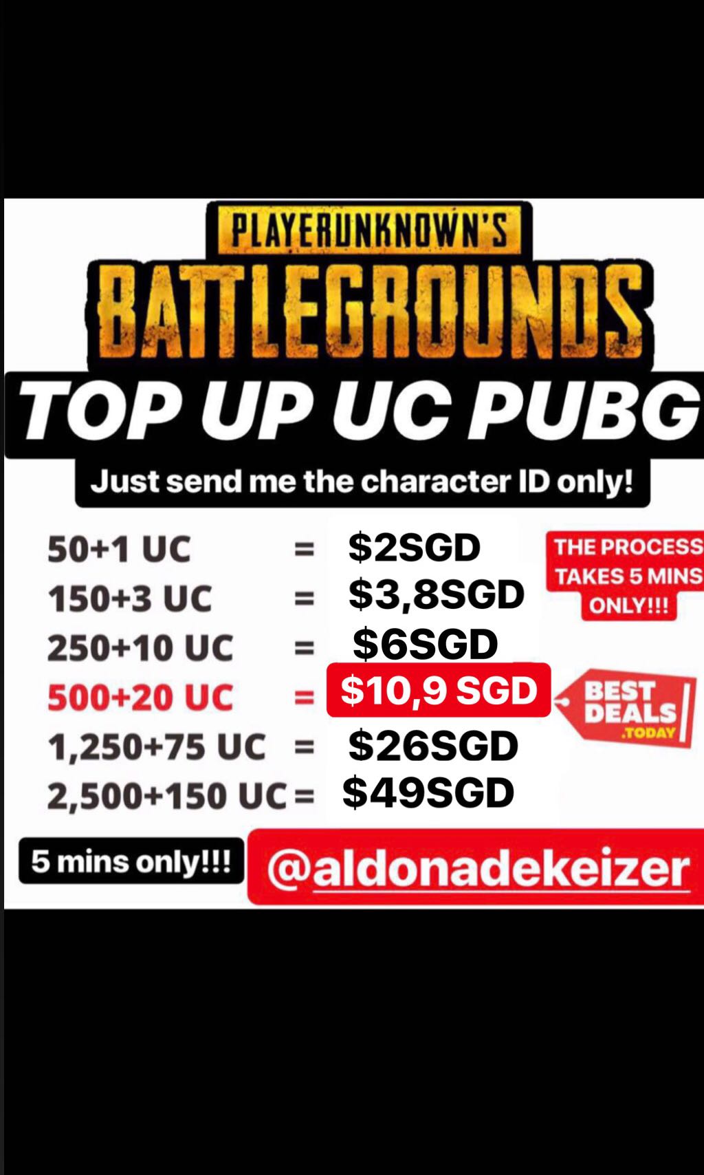 Sell Pubg Uc Trusted Toys Games Video Gaming Video Games On Carousell