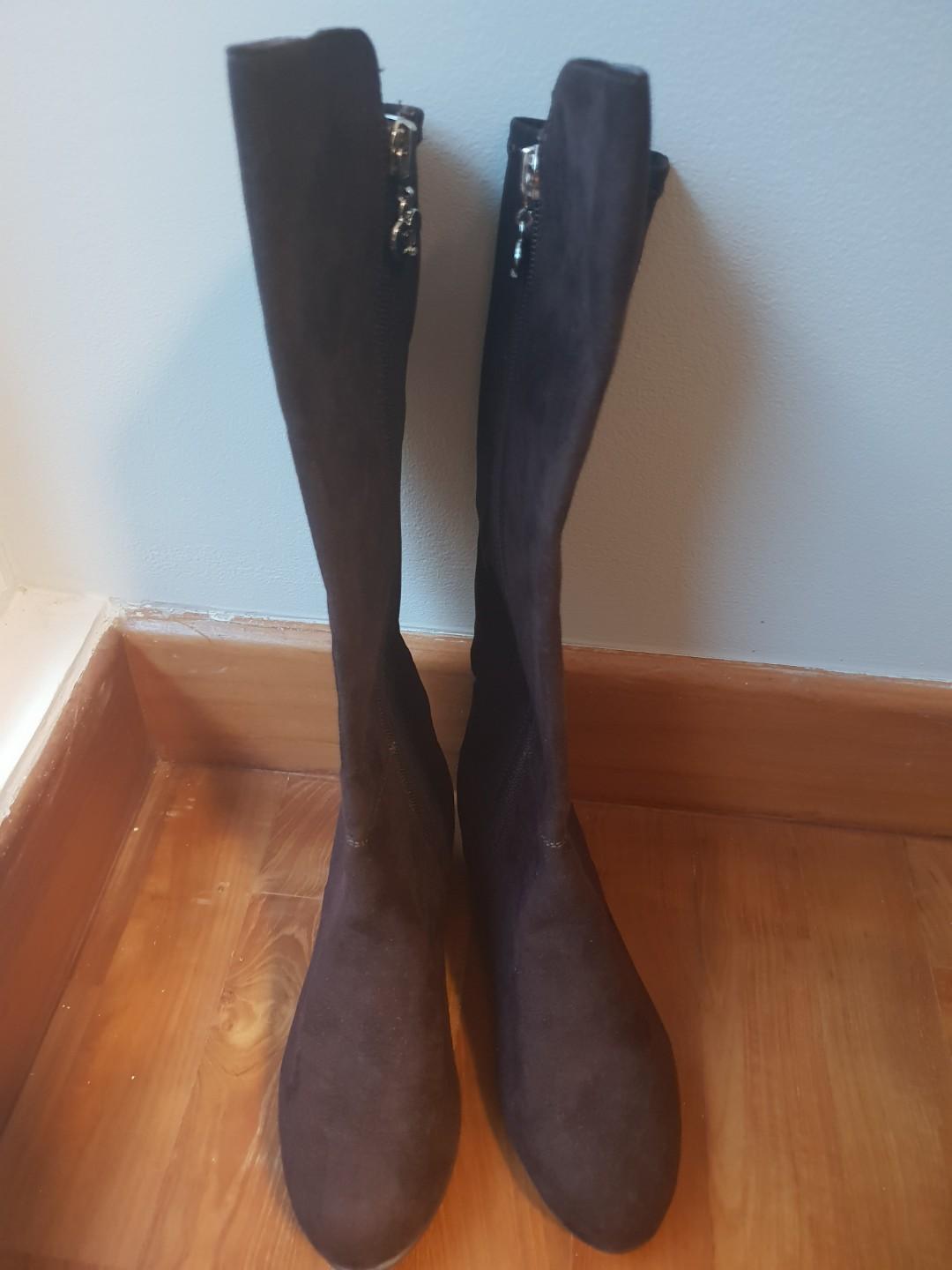 girls black boots size 7