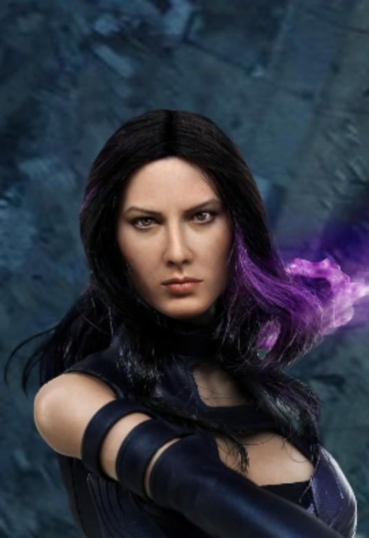 Toys Era Psylocke Head sculpt with Purple Highlights Female XMen