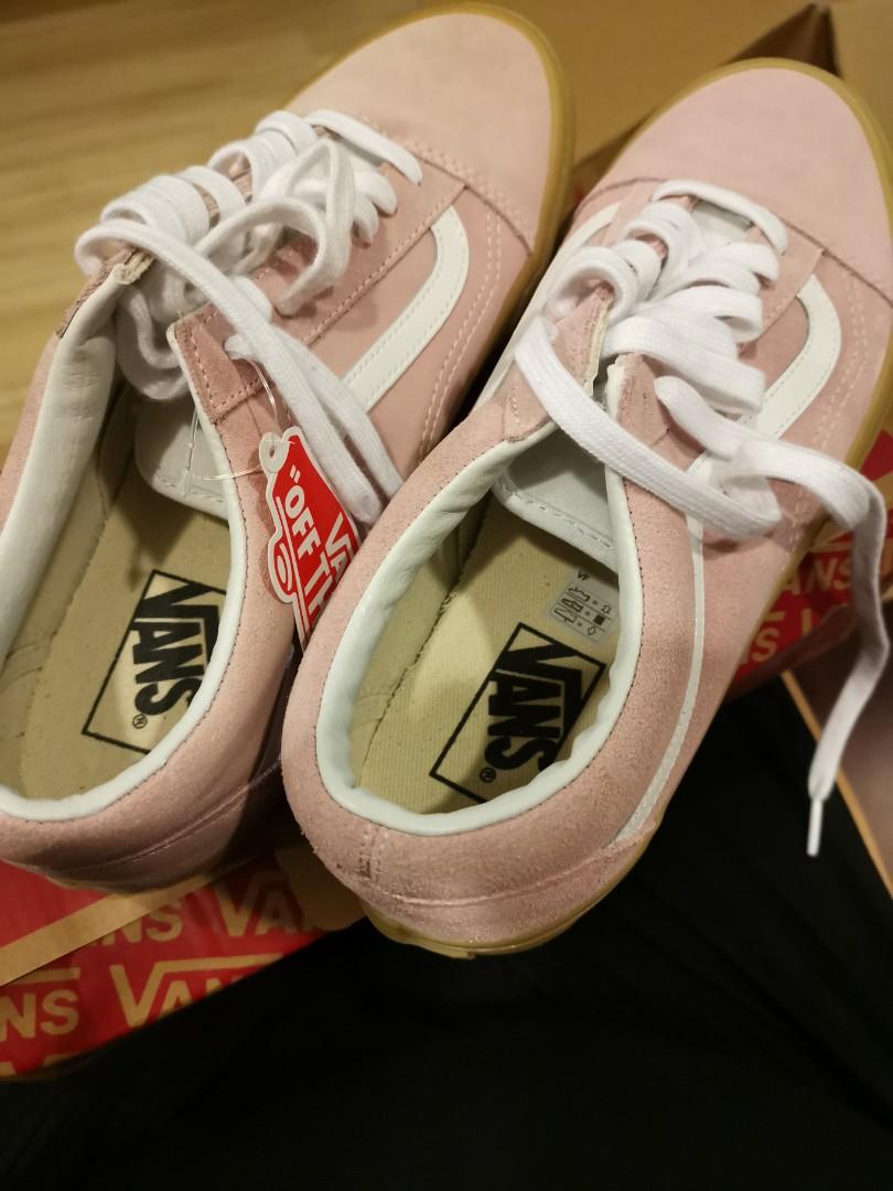 Vans old skool double light gum chalk pink on sale
