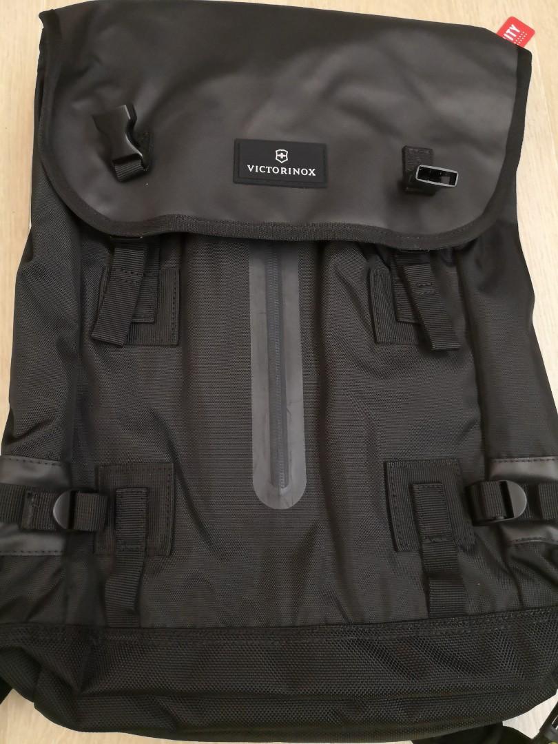 flapover drawstring laptop backpack