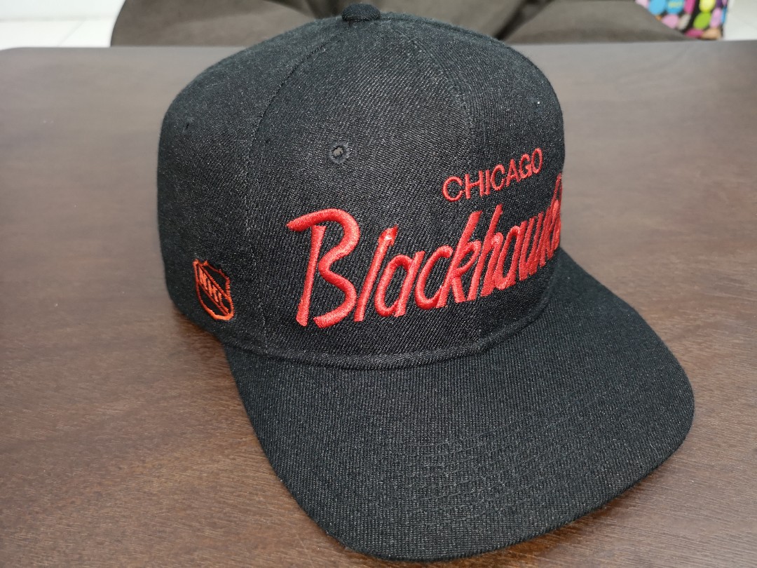 Vintage 90s Chicago Blackhawks Snapback Hat Sports Specialties Back Script  NHL | SidelineSwap