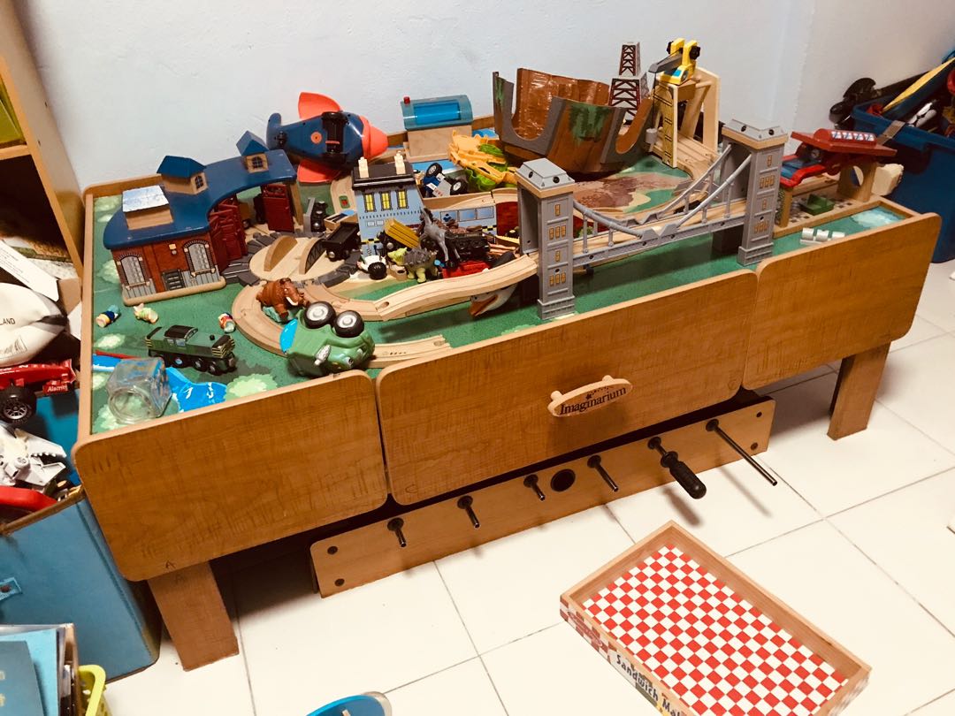 imaginarium wooden train set