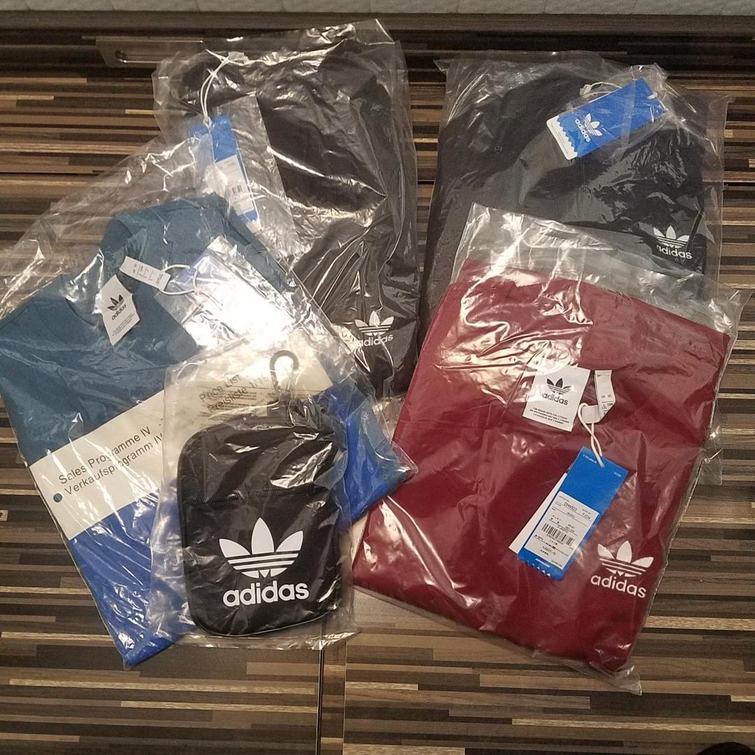 全新adidas Originals 福袋5件套 外套 Tee 褲 袋 可散買 運動產品 運動衫 Carousell