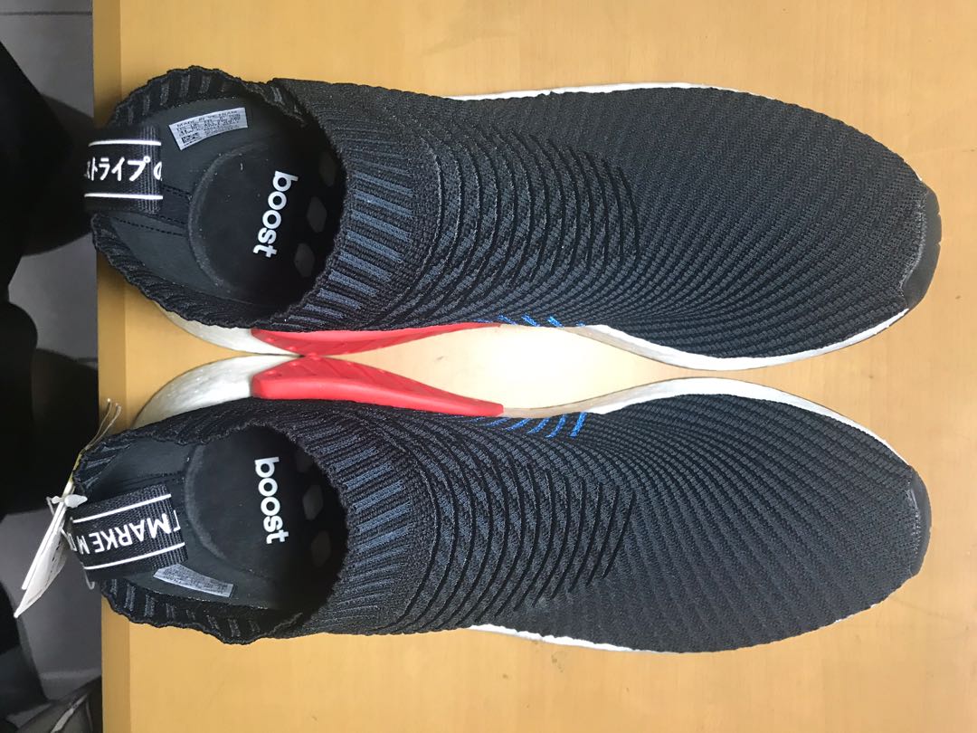 Adidas NMD CS2 Core Black Red Solid Fesyen Pria Sepatu Sneakers di Carousell