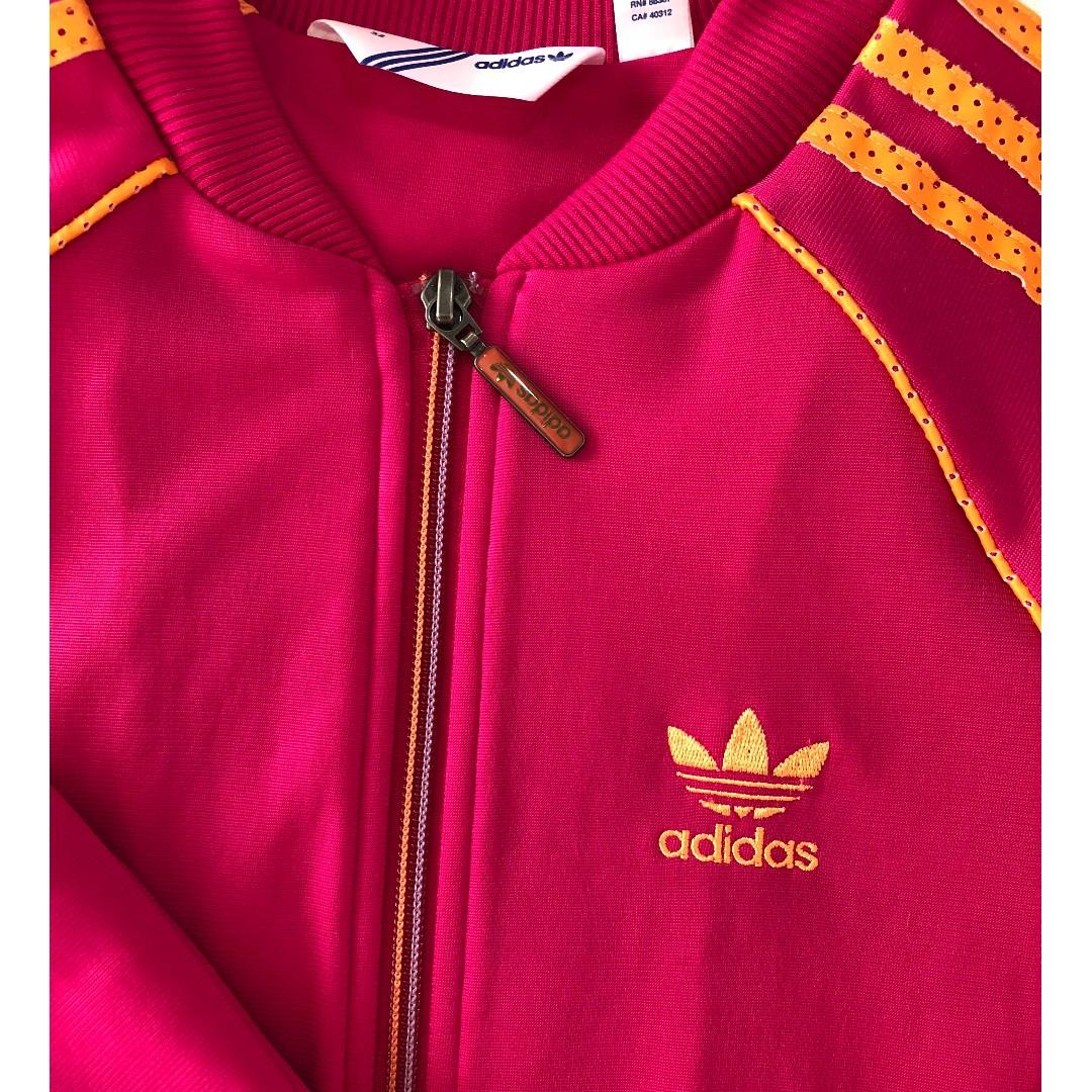 Adidas supergirl track jacket red shop