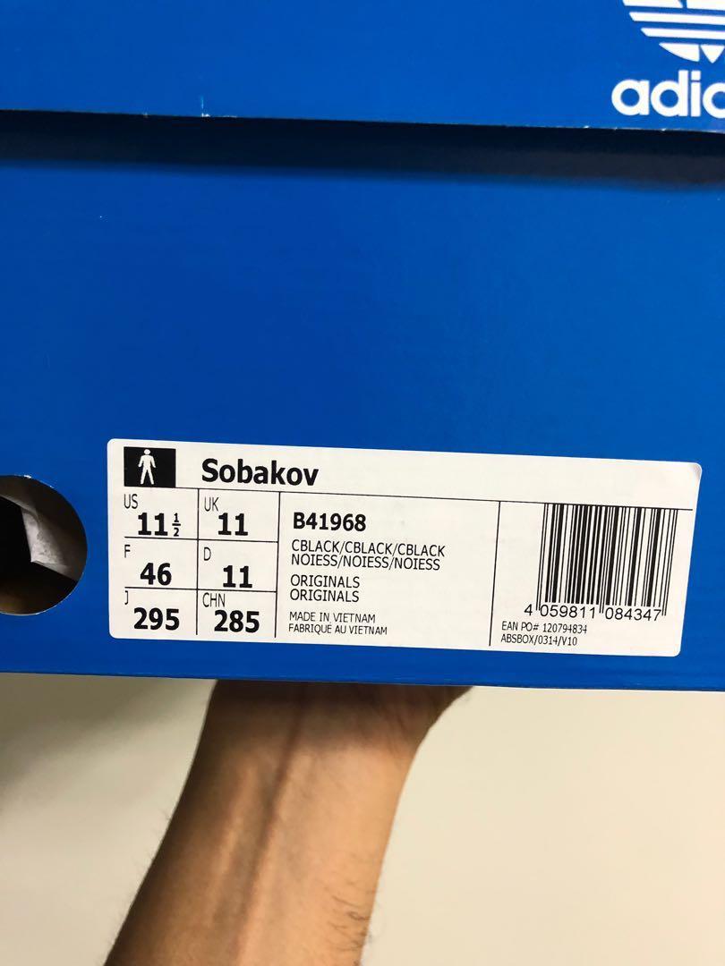Adidas Sobakov Black B41968 Men s Fashion Footwear Sneakers on Carousell