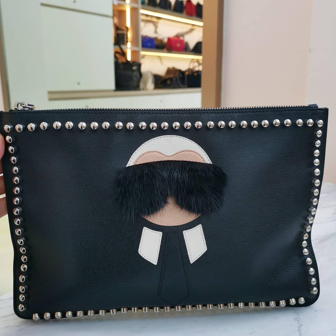Almost new Fendi Karlito clutch Women s Fashion Bags Wallets Clutches on Carousell