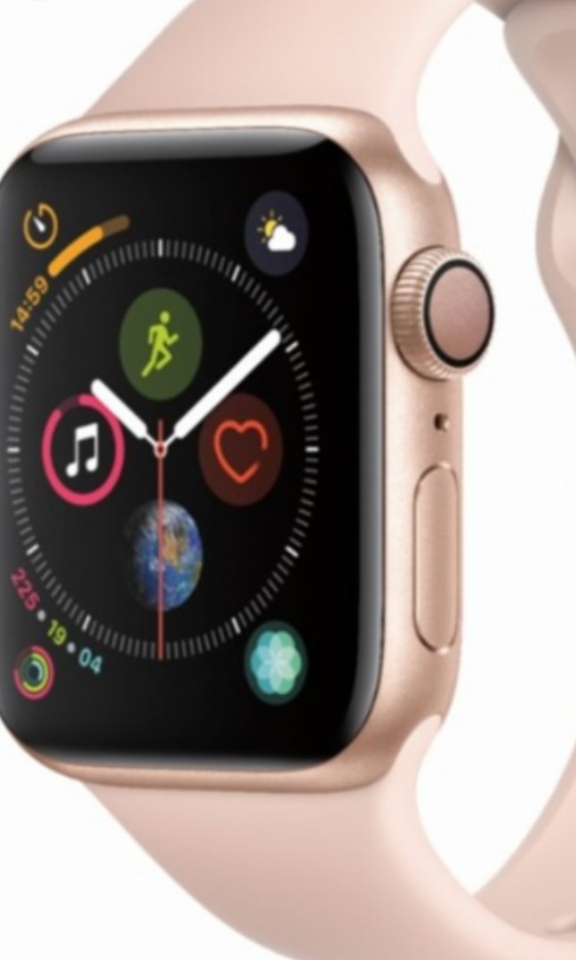 Apple Watch 4 Gps Rose Gold Mobile Phones Tablets Others On Carousell