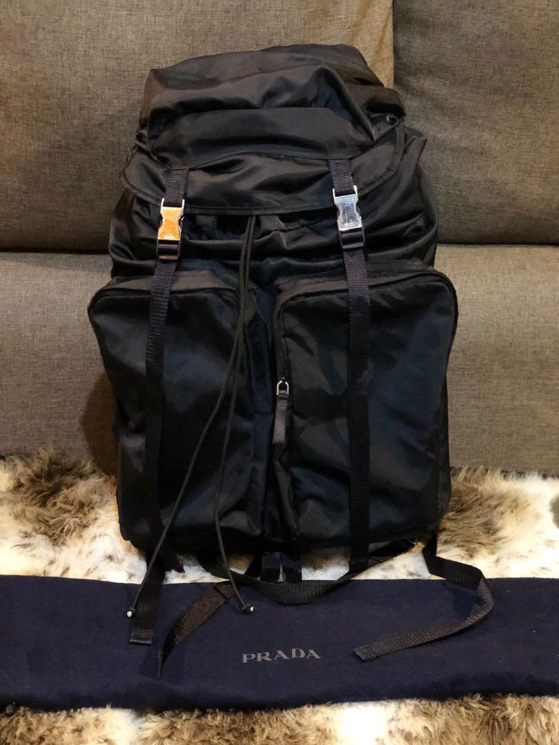 prada travel backpack