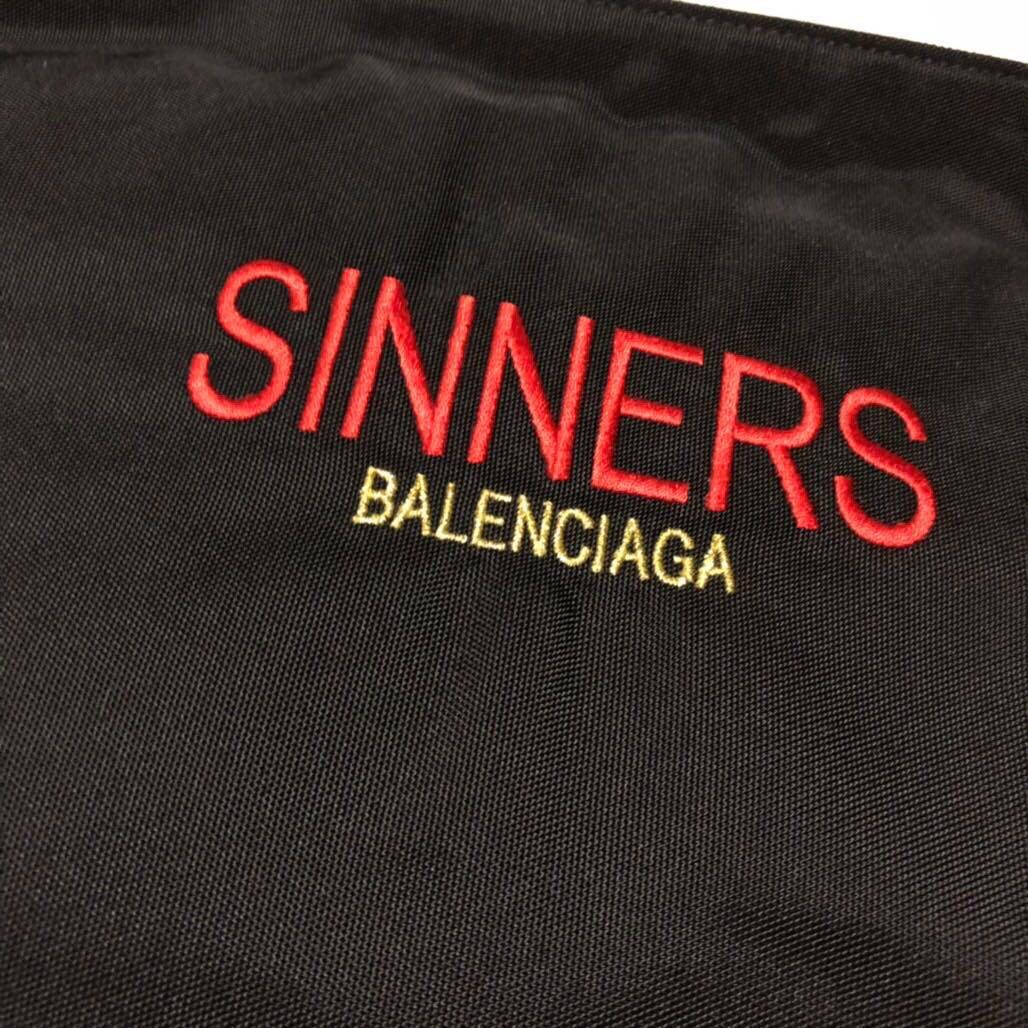 Balenciaga Sinners Canvas Pouch Clutch 