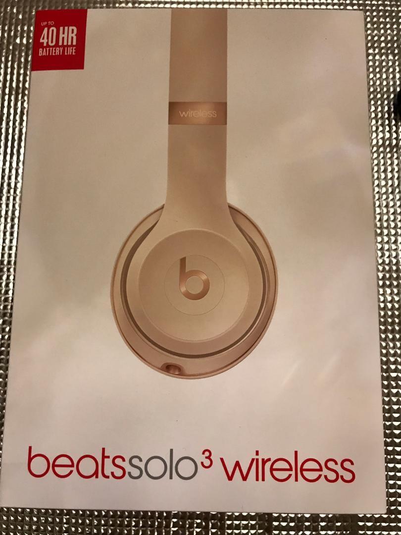 Beats Solo3 Wireless On Ear Headphones Satin Gold Electronics
