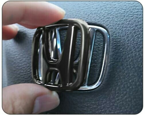 Stick On Black Badge Emblem For Honda Steering Wheel Car Accessories Accessories On Carousell
