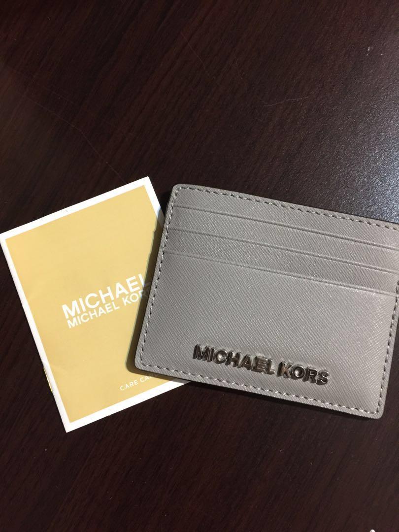 michael kors card holder grey