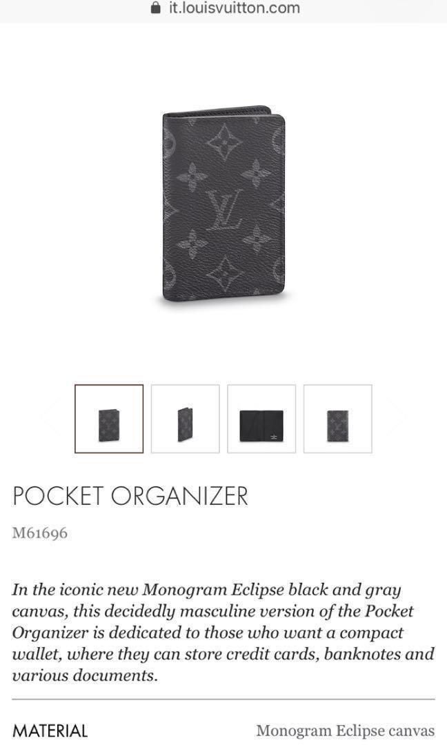 BNIB Louis Vuitton Pocket Organiser Monogram(Cardholder/Wallet
