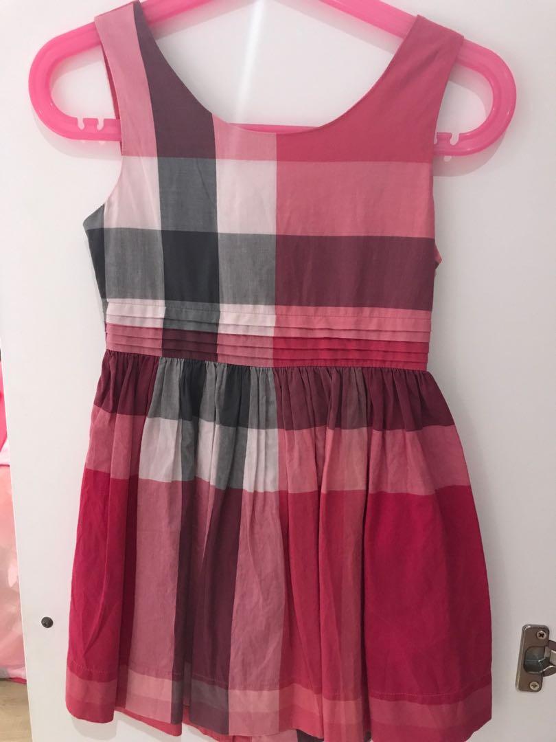 pink burberry dress