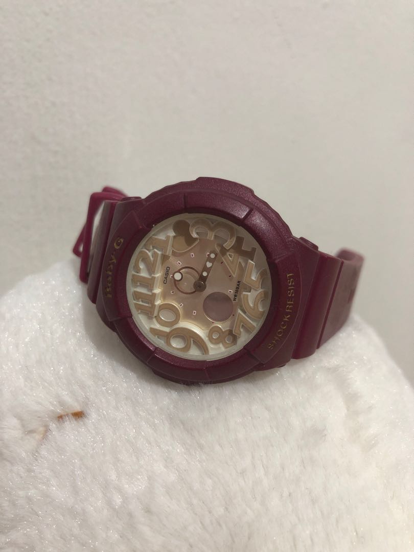 Baby g maroon clearance