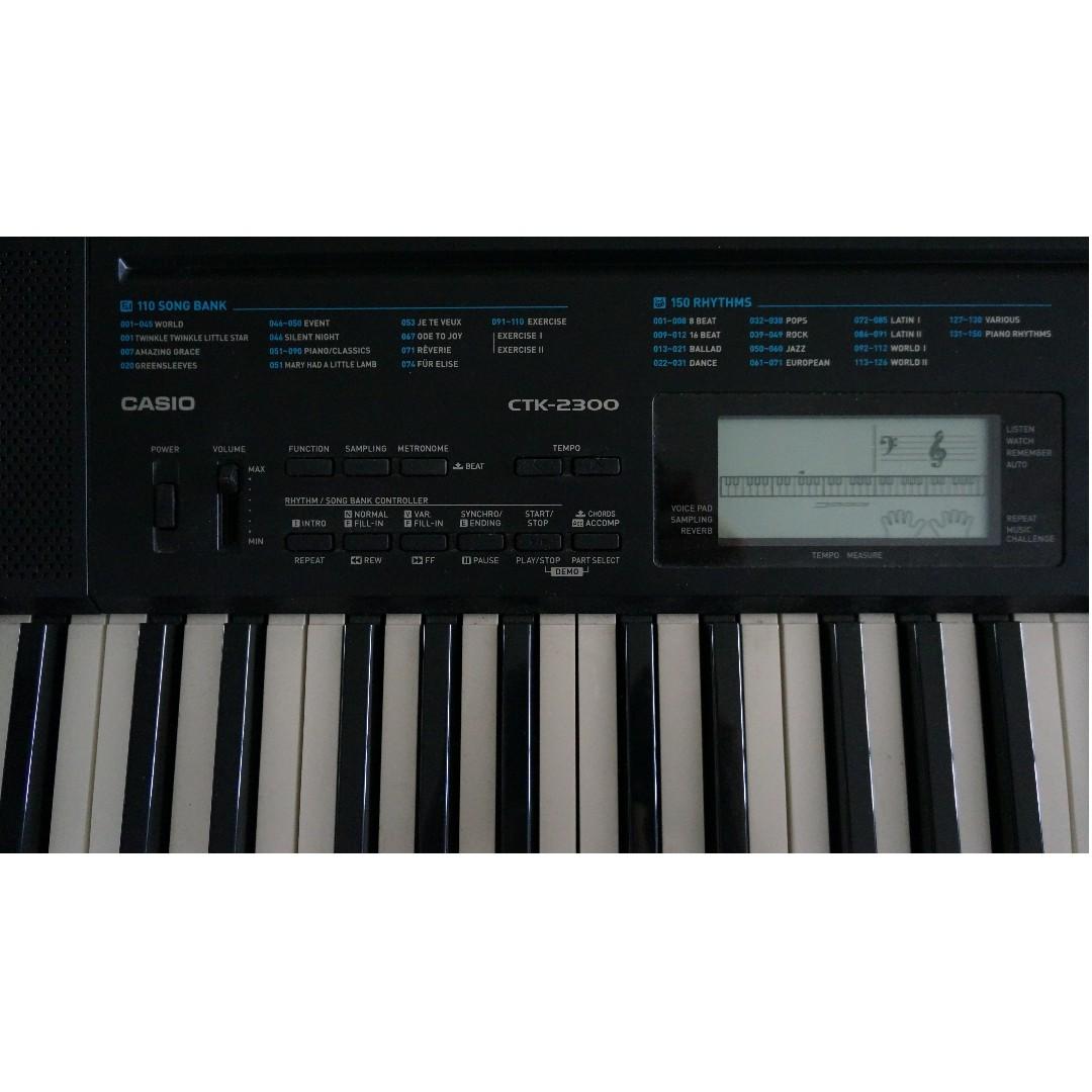 Casio CTK2300 61 Keys Keyboard, Hobbies & Toys, Music & Media, Musical