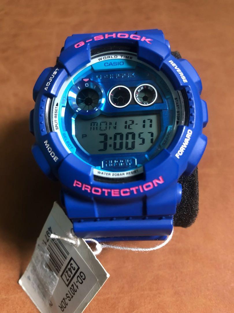Casio G-Shock Quartz GD-120TS-2DR, Men's Fashion, Watches  Accessories,  Watches on Carousell