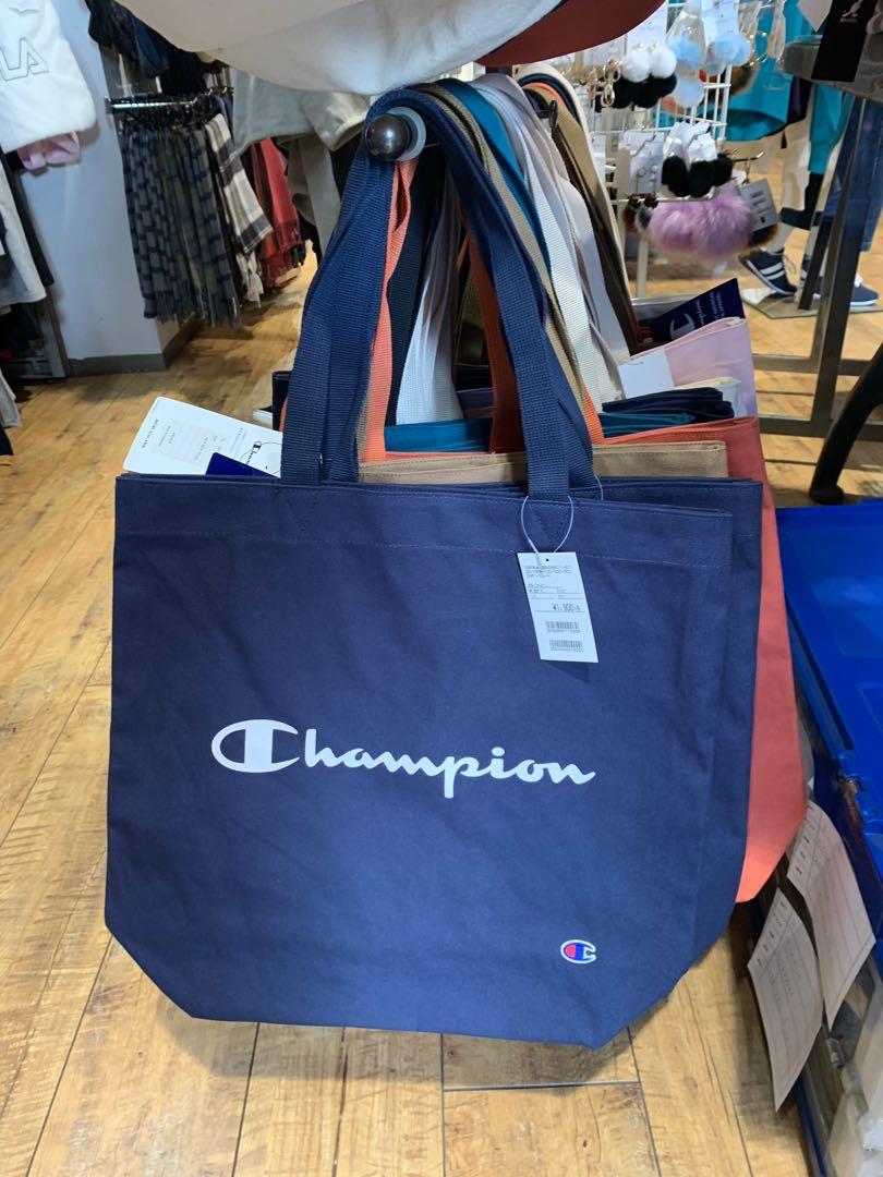 champion tote bag mens blue