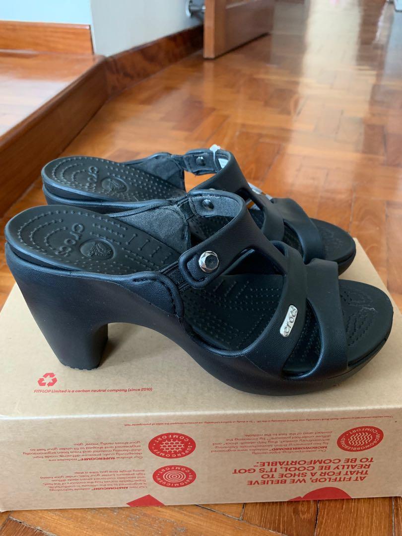 Crocs cyprus store v heel black