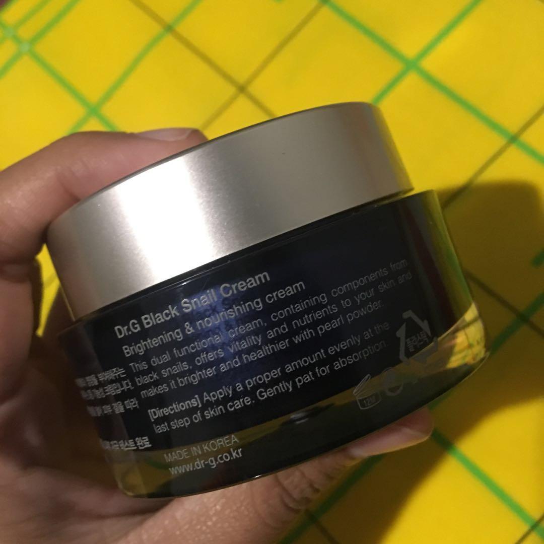 Dr G Black Snail Cream 50ml Whitening Kesehatan Kecantikan Kulit Sabun Tubuh Di Carousell