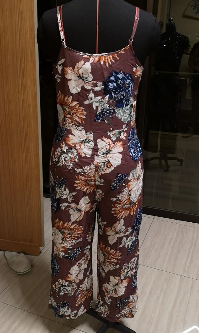 floral romper long pants