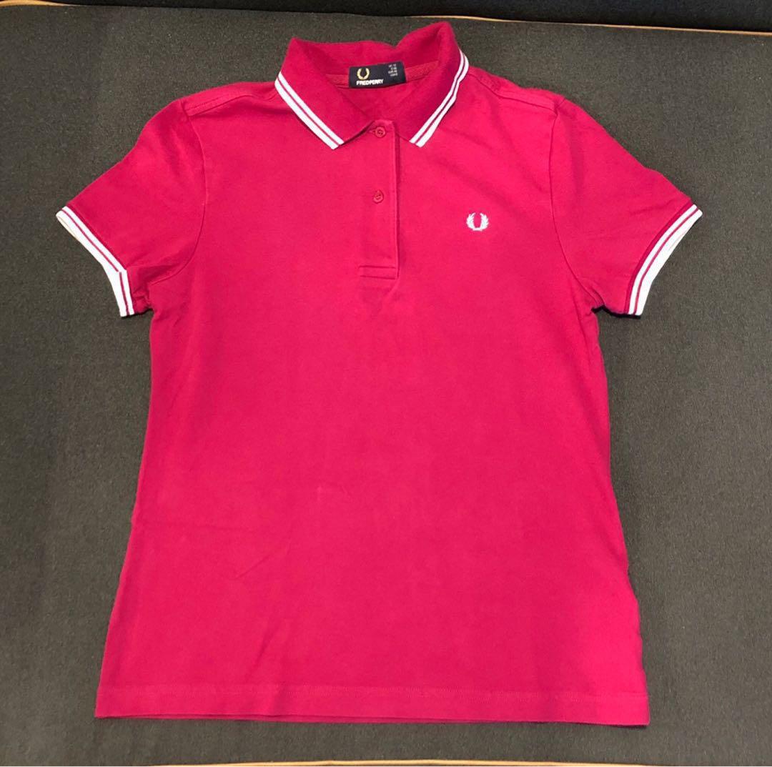 ladies fred perry polo shirt