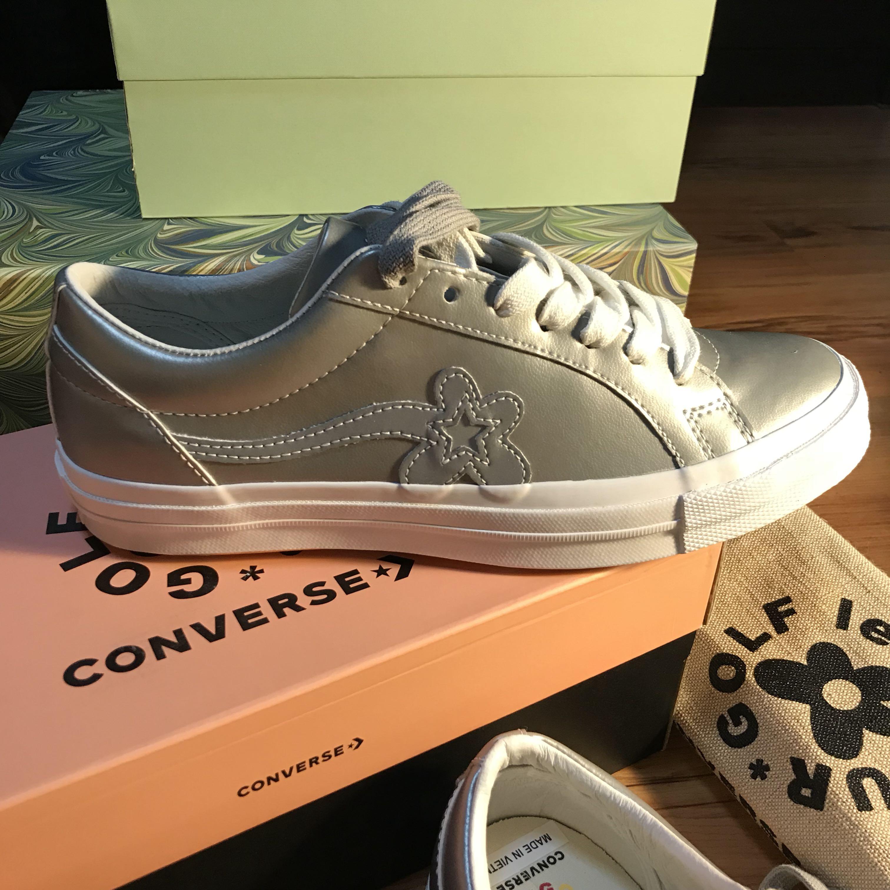 GOLF LE FLEUR CONVERSE 3M REFLECTIVE LEATHER SNEAKERS Men s