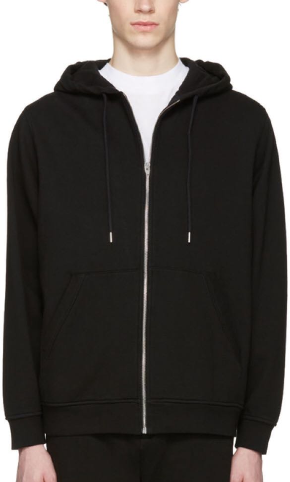 H&m mens black hoodie Clearance