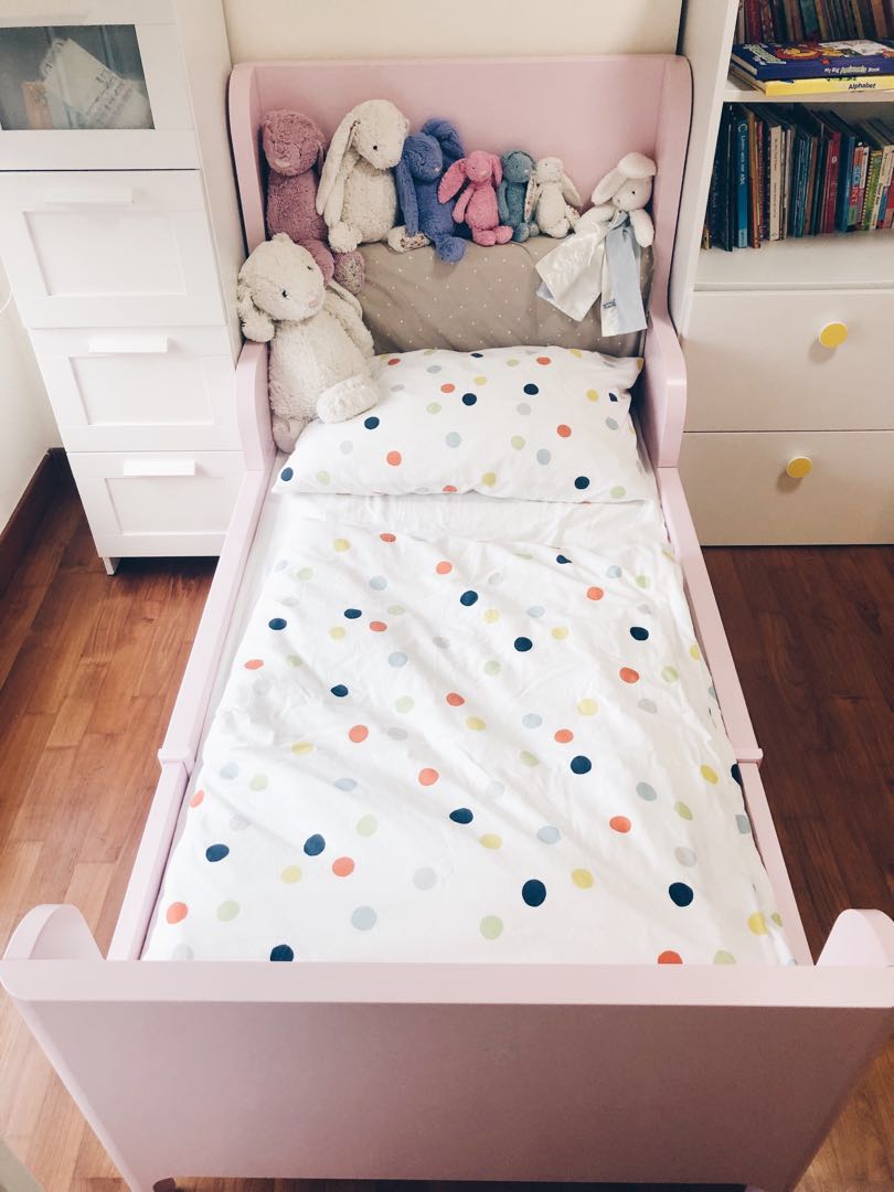 Ikea Busunge extendable bed + mattress, Furniture & Home Living