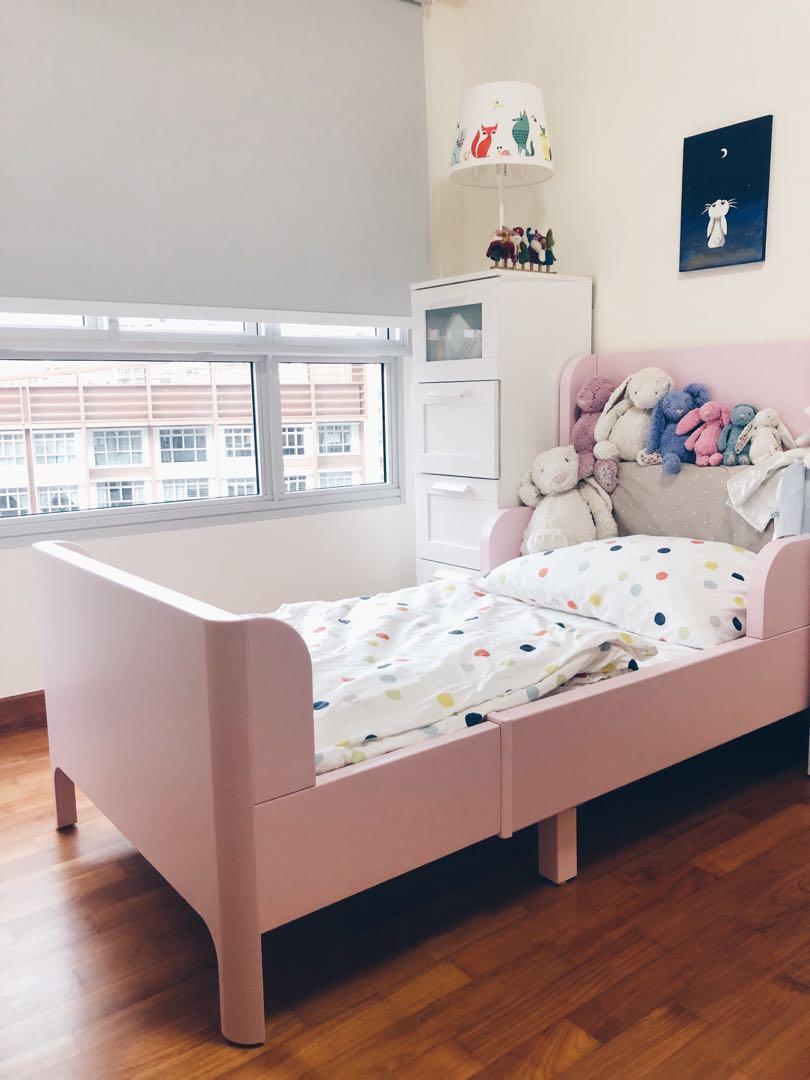 Ikea Busunge extendable bed + mattress, Furniture & Home Living