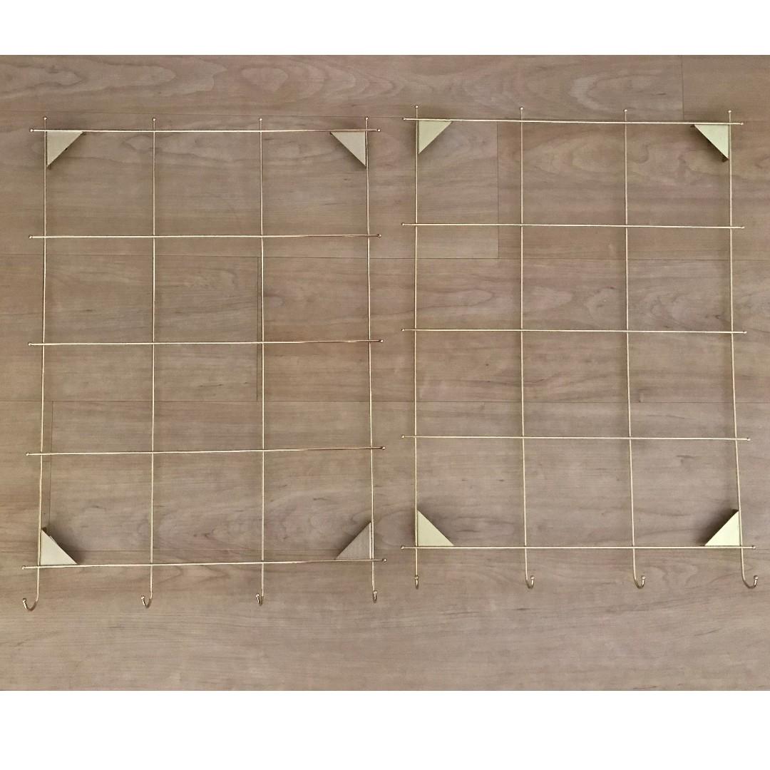 Ikea MYRHEDEN wall grid board, brasscolour, Hobbies & Toys