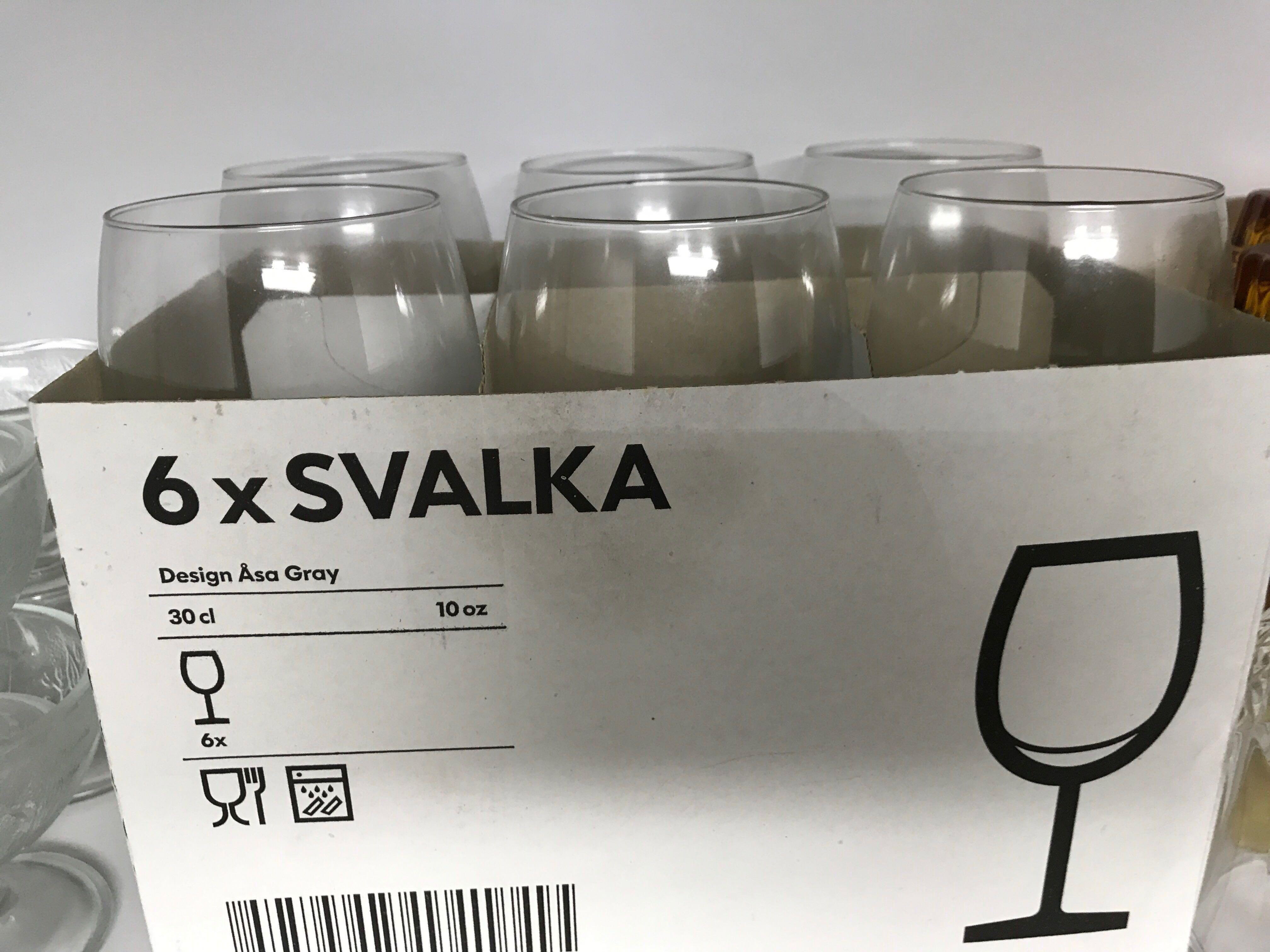 Ikea Svalka Wine Glasses UNUSED, Furniture & Home Living, Kitchenware