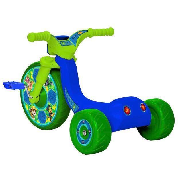 In Stock Paw Patrol Code Fly Wheel Tricycle Ride On Blue Green