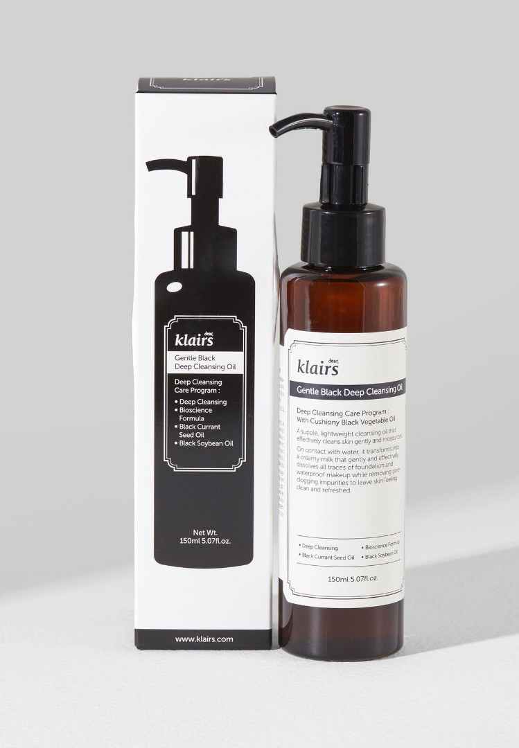 gentle black deep cleansing oil