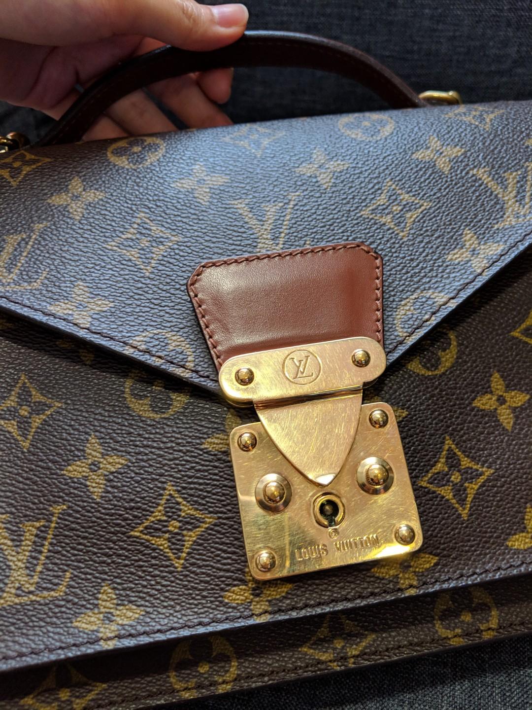 🐻🧀 Vintage Louis Vuitton Monogram Monceau 2 Way Shoulder Bag