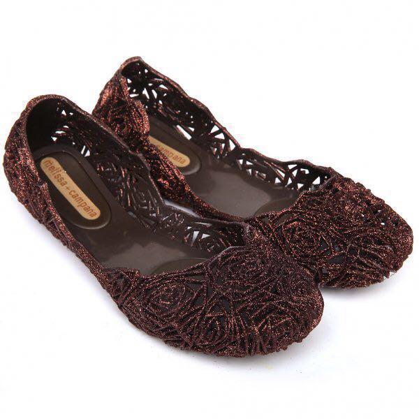 Melissa campana fitas jelly flat top
