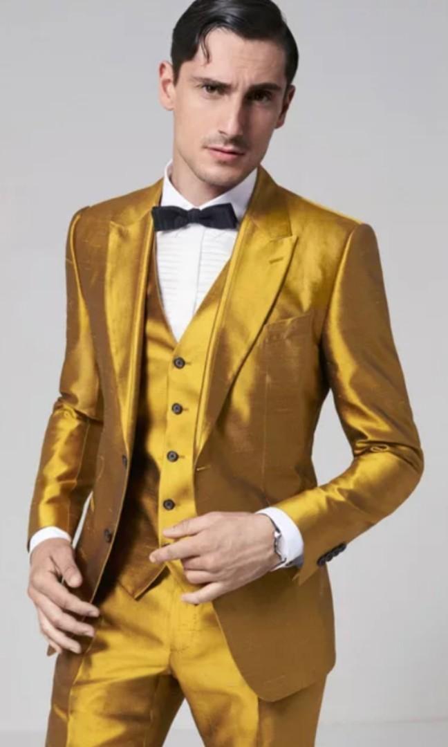 Gold suit jacket mens hotsell