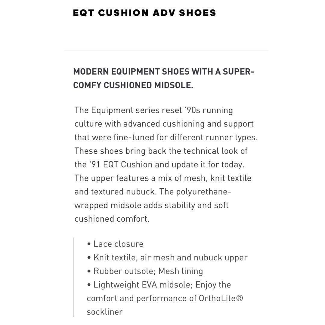 Adidas eqt cushion adv canada clearance