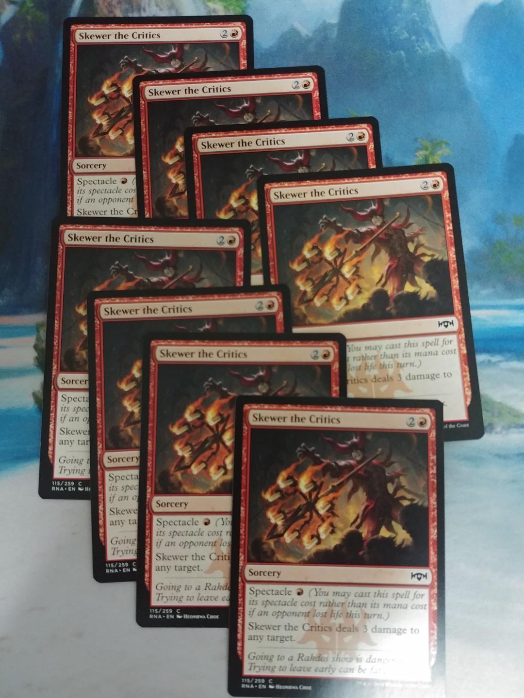 4x Skewer the critics MTG Magic the gathering, Hobbies & Toys, Toys & Games  on Carousell