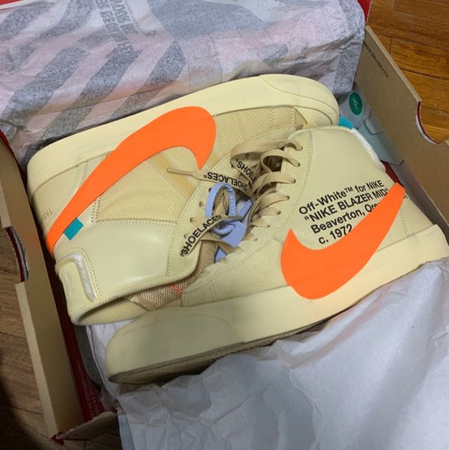 yellow off white blazer