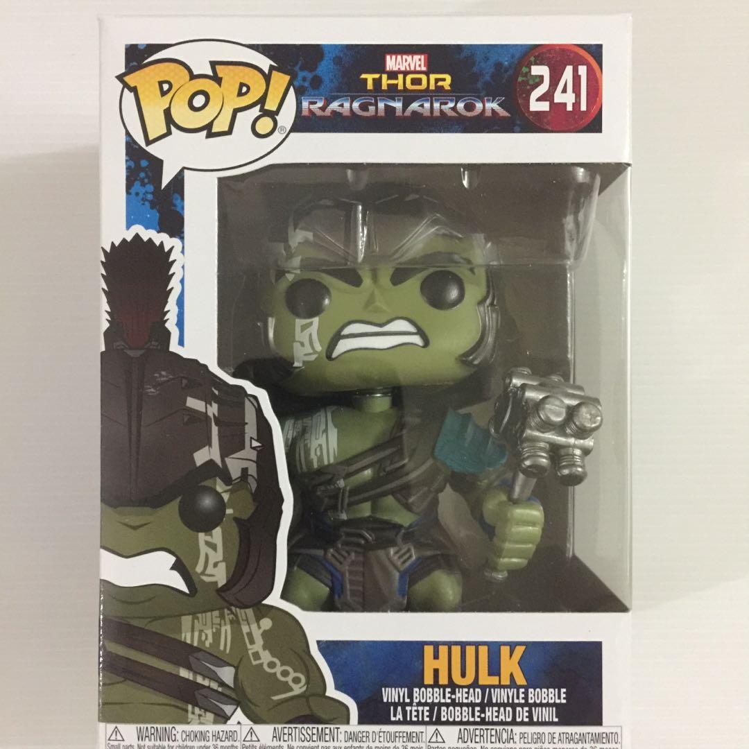 Funko Pop Marvel Thor Ragnarok Hulk Toys Games Action Figures Collectibles On Carousell