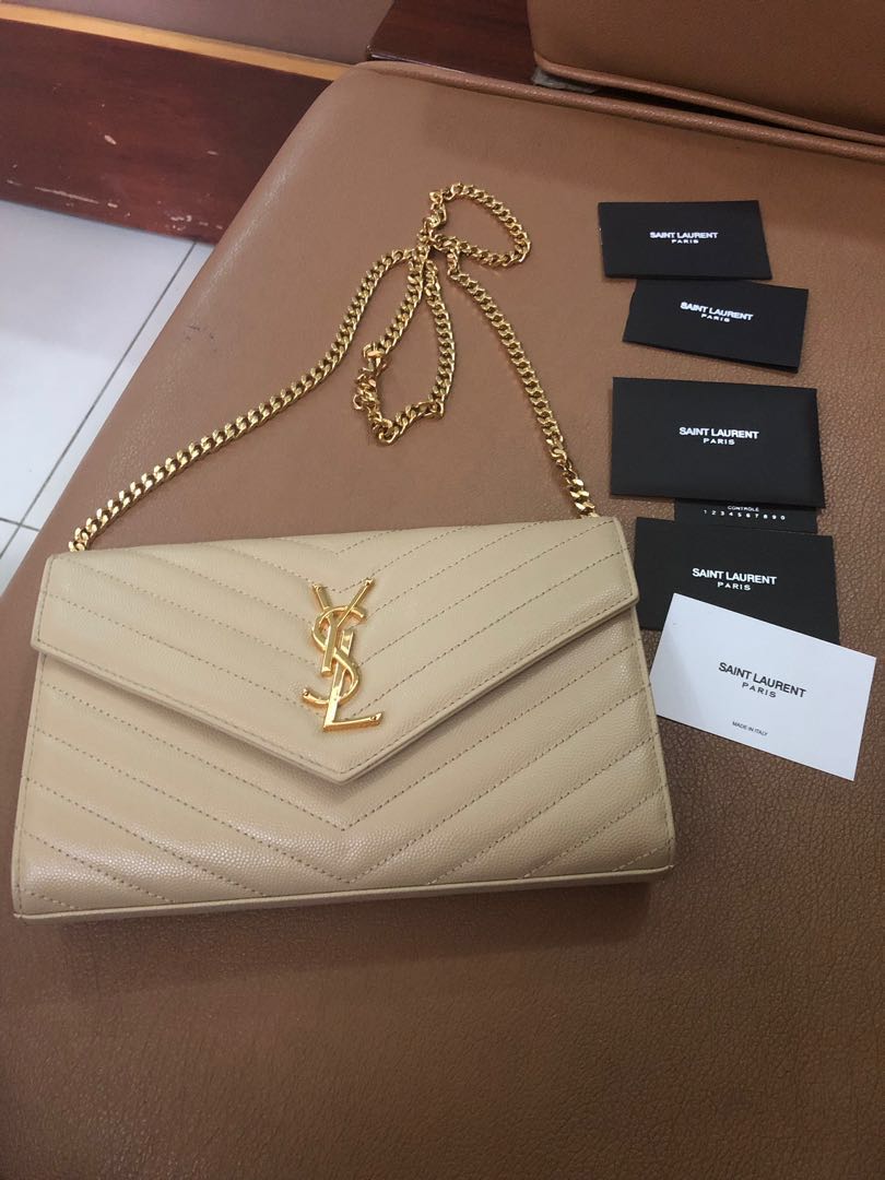 Yves Saint Laurent Bandoulierre in Grained Lambskin Sling Bag #833 –  TasBatam168